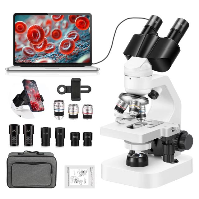 Microscope Binocular High Definition High Power Para Estudantes e Crianças