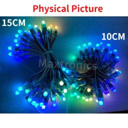 Impermeável LED Pixel Módulo de Luz, String Digital para Festas, Festival Decor, RGB, Full Color, WS2811, DC5V, 10 cm, 15cm, 12mm, 50Pcs - Image 1