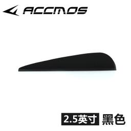 Borracha Vanes penas para arco e flecha, DIY Fletching pena para arco e flecha, acessórios de caça, 2.5 Polegada, 36pcs - Image 4