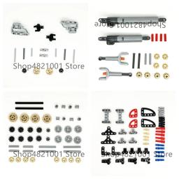 Peças técnicas de alta tecnologia, feixe de pino, braço de elevação, conector de eixo, painel de engrenagem, carro, motocicleta, blocos de construção, tijolos, conjunto de tecnologia, brinquedos - Image 1