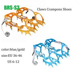 BRS-Crampons De Gelo Antiderrapante, Tampa De Aço De Manganês, Escalada De Esqui Ao Ar Livre, Tampa De Sapatos De Neve, 14 Dentes Garras - Image 1