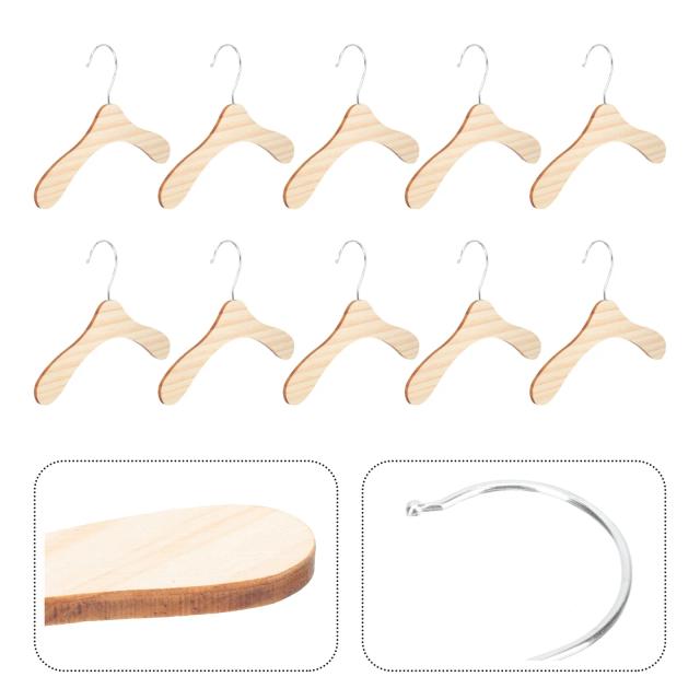 Cabide de Aço Inoxidável para Pets - Conjunto com 10 Peças Substituíveis para Cães e Gatos, Ideal para Roupas de Crianças e Bebês