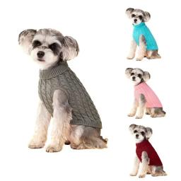 Suéteres de gola alta para cães pequenos e médios, roupas de gatos, colete de cachorro quente de inverno, casaco chihuahua, casaco yorkie macio - Image 2
