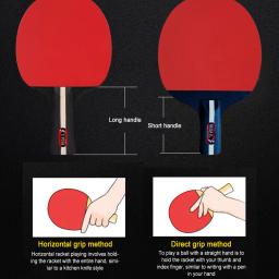 Pá De Tênis De Mesa para Treinamento De Iniciantes, Ping Pong Profissional, 2 Raquetes e 3 Bolas, Pás De Tênis De Mesa, 2 Raquetes - Image 5