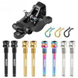 Parafusos de titânio para freios a disco de bicicleta, 2 peças, pinça, parafusos de montagem leves, estrada, mtb, pastilha de freio a disco com clipe de fixação - Image 1