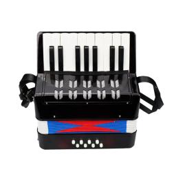 Mini acordeão pequeno para crianças, 17 teclas, 8 graves, instrumento musical educativo para iniciantes, presente de aniversário para crianças - Image 5