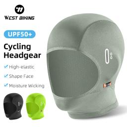 WEST BIKING Verão Ciclismo Balaclava Caminhadas Umidade Wicking MTB Estrada Capacete Caps Inner Proteção UV Arrefecimento Sport Gear - Image 1