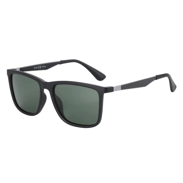 Zenottic Óculos de Sol Retangular Polarizado Fibra de Carbono UV400 Masculino Leve 20g