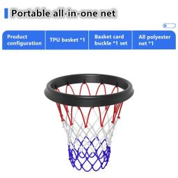 Rede removível do basquetebol para exterior e interno, rede portátil do basquetebol, esportes profissionais, 45cm, 1PC - Image 2