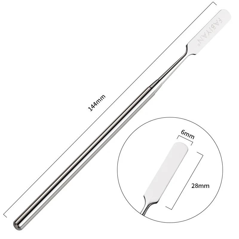 Espátula De Mistura De Cor De Aço Inoxidável, Pigmento Ferramenta De Mistura, Espátula Rod, Maquiagem Tintas Mistura, Metal Agitando Varas - Image 1