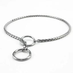 Coleira de cobre para animais de estimação, coleira de cachorro, corrente de cobra, metal Choke, P Slip, coleiras para cães pequenos, médios e grandes - Image 3