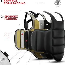 Boxe karate peito guarda colete mma kickboxing corpo volta protetor artes marciais wtf taekwondo equipamentos muay thai homens crianças - Image 5