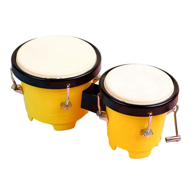 Conjunto de Bongo Africano de Percussão para Iniciantes - Instrumentos Musicais Educativos e Presentes de Férias em Tamanhos 4" e 5"