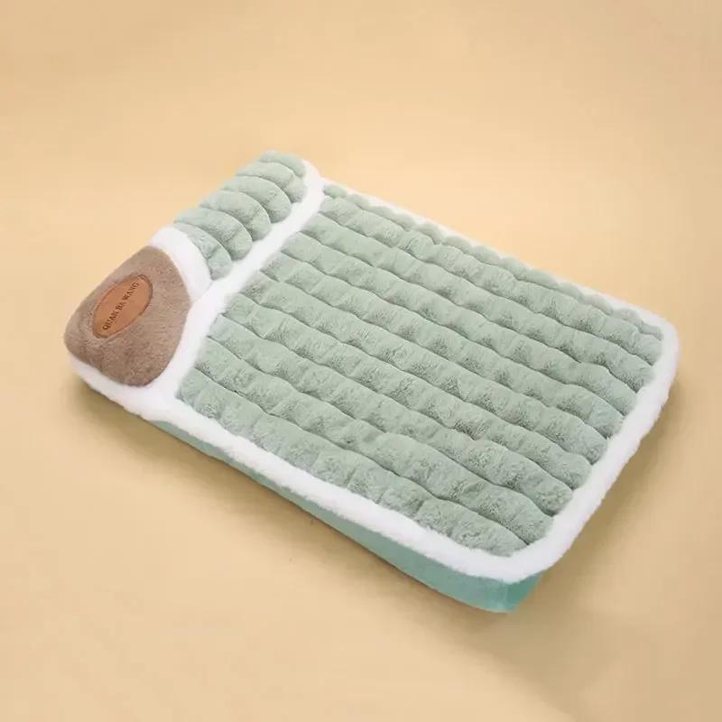 Tapete de pelúcia calmante fofo, cama pet, colchão super macio para cães e gatos, facilidade de humor quente, inverno - Image 1