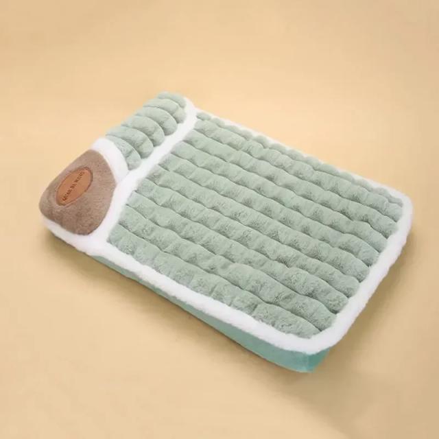 Tapete de Pelúcia Super Macio e Aconchegante para Pets: Cama Ideal para Cães e Gatos no Inverno
