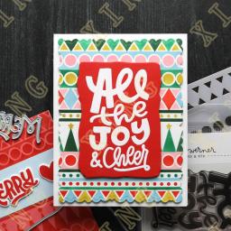 Werner bonito poinsettias festivo feriado corte de metal dados selos estêncil scrapbook cartão de papel em relevo álbum artesanato modelo - Image 2