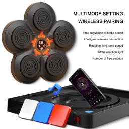 Música Boxing Machine para Adultos e Crianças, Treinador de Perfuração, Esportes Fitness, Parede, Bluetooth 5.0, Exercício em Casa, Treinamento de Resposta - Image 3