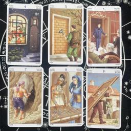 Adivinhação jogo de tarô para festa familiar, 78 peças, cartas de tarô, fortuna e adivinhação, lazer jogo de tabuleiro, 78 peças - Image 4