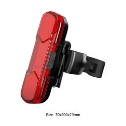 USB recarregável bicicleta LED cauda luz, selim impermeável, ciclismo luz traseira, aviso de segurança - Image 6
