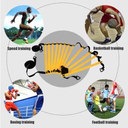 Kit Equipamento De Treino Com Resistência De Paraquedas Disco, Footwork Ajustável, Futebol, Futebol, Fitness, Degraus De Velocidade, Agilidade Escada - Image 5
