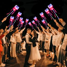 10-100 pçs vara de fada varinha mágica luminosa led light up sparklers de casamento presente para crianças brinquedo brilho casamento meninas festa favor - Image 4