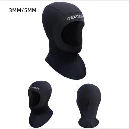Nova capa 3mm/5mm neoprene mergulho com ombro equipamento de mergulho chapéu boné inverno nadar quente caça submarina dropship - Image 1