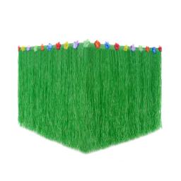 Saia De Mesa De Cor De Palha Tropical, Decorações De Festa Havaianas, Decoração De Casamento De Aniversário, Festa Temática De Verão, Suprimentos De Piquenique Em Casa - Image 5