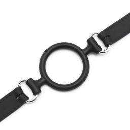 Cinta de mordaça de anel o de silicone completo, mordaça de mordida de boca aberta, brinquedos bdsm de fixação oral fetiche, focinho de bondage de escravo sexual sm ferramentas de flertar de casal - Image 5