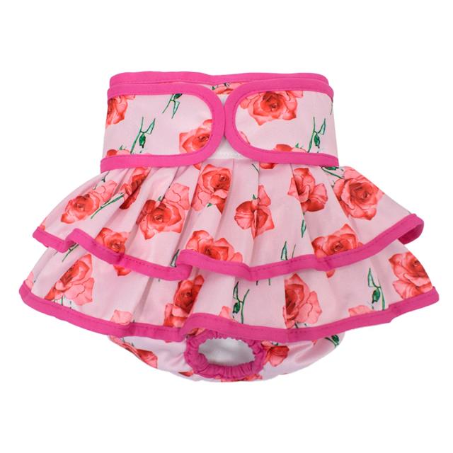Vestido de fraldas lavável e altamente absorvente para cães fêmeas com incontinência - 1 peça