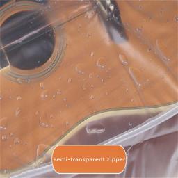 Capa de guitarra portátil fosco, Dustproof, impermeável, transparente, protetor solar, saco, folk, elétrico, acessórios instrumento - Image 6