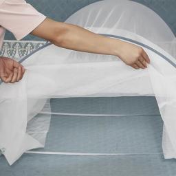 Mosquiteiro para todas as temporadas para um, fácil de dobrar, entrada com zíper, ajuste universal, sem instalação, poliéster durável, para todas as temporadas - Image 3