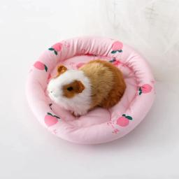 Esteira de sono confortável circular para animais pequenos, almofada macia para hamster, ouriço, esquilo, ratos, ratos, cobaias, chinchila - Image 4