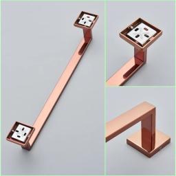 Rose Gold Banheiro Hardware Set, Robe Gancho De Aço Inoxidável, Barra De Toalha, Suporte De Papel De Rolo De Toalha, Anel De Toalha, Acessórios Do Banheiro - Image 4