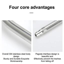 Aço Inoxidável Aquário CO2 Nebulizador, Difusor De Disco De Cerâmica, Refinador De CO2 De Aquário De Peixes, Crescimento Vegetal - Image 3