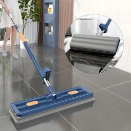 Grande esfregão plano com microfibra para limpeza de piso, esfregão úmido e seco, ferramentas de limpeza doméstica, novo estilo - Image 1