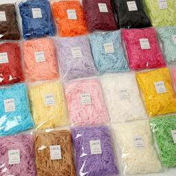 Colorido Shredded Lafite Papel Raffia Filler, Enchimento De Enrugamento, Caixa De Presente De Festa De Casamento DIY, Material De Doces, Enchimento De Embalagem, 50g, 100g - Image 3