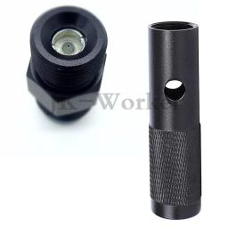 Paintball 12g co2 rápida mudança-12 gramas de cartuchos de dióxido de carbono cilindro adaptador inferior válvula preta cartucho adaptador bicicleta - Image 3