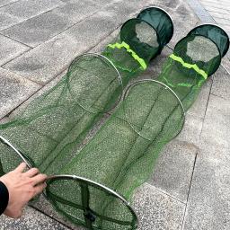 1.7-3m Cesta De Pesca Dip Net Armadilha Dobrável Telescópica Net Fish Boca Proteção Cesta Outdoor Carp Ferramenta De Pesca Segure Mais de 50kg - Image 3