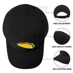 É hora do Taco! Boné de beisebol com capuz traseiro, chapéus elegantes para homens e mulheres - Image 4