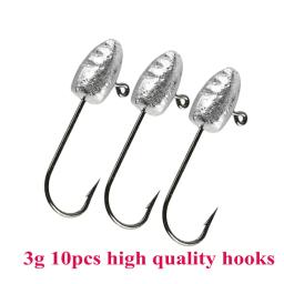 Conjunto de 10 ganchos de aço carbono, 3g, 5g, 7g - Image 1