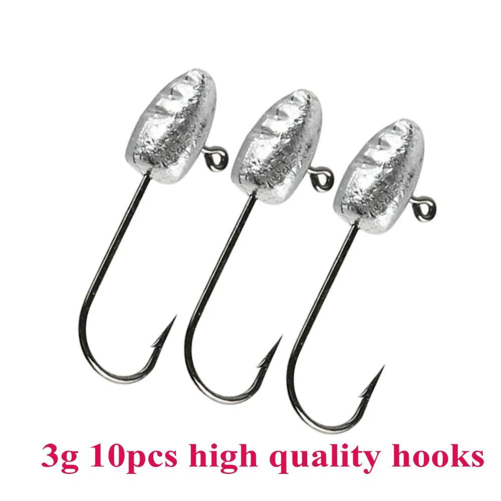 Conjunto de 10 ganchos de aço carbono, 3g, 5g, 7g - Image 1