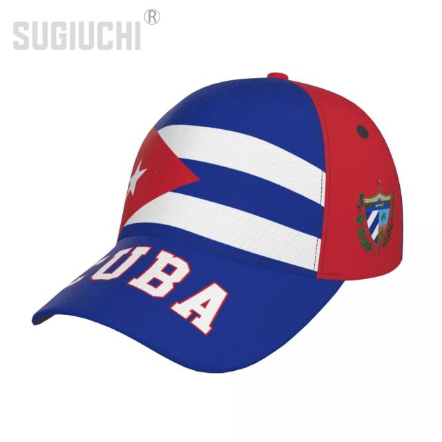 Boné Cubano Unisex com Bandeira, Ideal para Fãs de Beisebol e Futebol