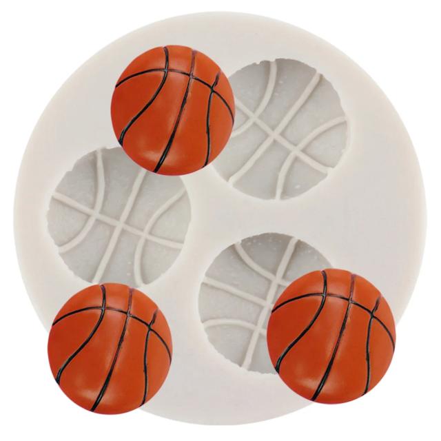 Moldes de Silicone para Basquete: Ferramentas Criativas de Decoração de Bolos, Chocolate e Gumpaste