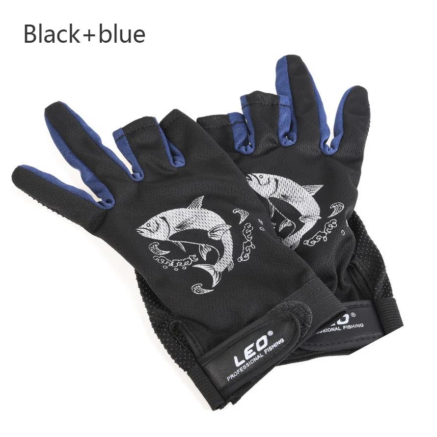 Luvas antiderrapantes de pesca, secagem rápida, corte de três dedos, estilo fino, ao ar livre, verão - Image 1