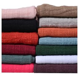 Tecido de algodão de linho macio material orgânico puro natural linho cambric eco diy roupas retalhos tecido por metro 50x130cm - Image 1