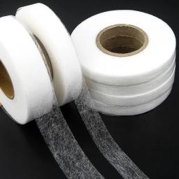 Branco Dupla Face Interlining Fita Adesiva, Vestuário Pano, Interlining Fusible, DIY Acessórios, Patchwork, Acessório de costura, 70Yard - Image 3