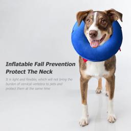 Colar inflável do animal de estimação anti-mordida pescoço collar elizabetano bonito gato cachorro cachorro pescoço protetor ferida cura e-collar S-L - Image 3