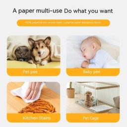 Papel de Pee Pet Inalação Instantânea Descartável, Pet Training Toilet Supplies, Dog Pee Pad, Tecido Não Tecido, 10 Pcs - Image 2