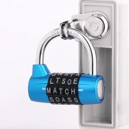 Zinc Alloy Combination Cadeado, trava com senha, porta, armário, gaveta, bicicleta, motocicleta, armário do estudante, 5 letras - Image 6