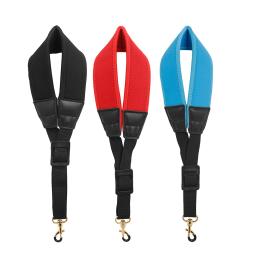 Correia ajustável do saxofone, correia de nylon do pescoço, correias coloridas, acessórios do instrumento do sopro, azul, vermelho, preto - Image 1